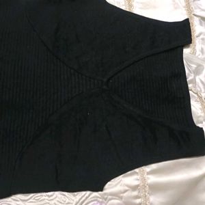 Black Designer Sweater Vest