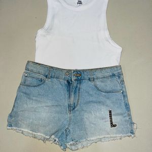 Zara Girls Denim Shorts