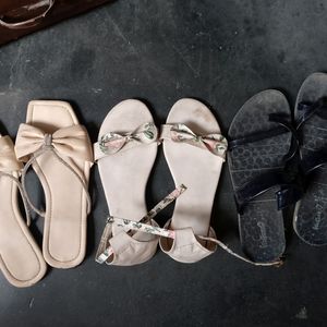 Flat Sandals Pack Of 3