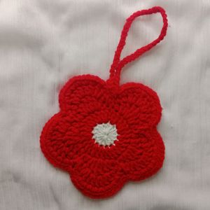 Crochet Flower Bag Charm