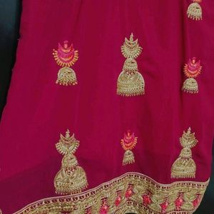 Rose Rani Plazo Suit With Dupatta For 46 Bust