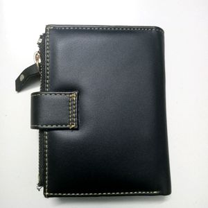 Casual Black Artificial Leather Wallet