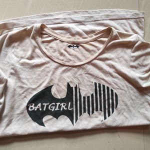 Batgirl Beige T-shirt For Women