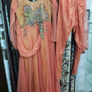 Gown With ijar And Dupatta 💕