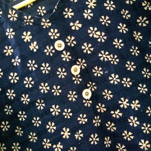 NAYRA Dark Blue Kurti For Women