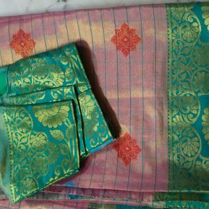 Pattu Saree With Blouse