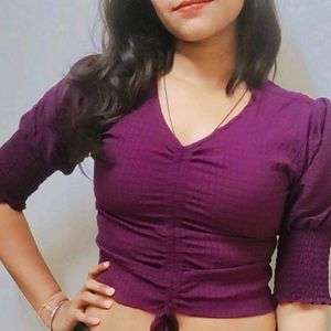 Hot Purple Crop Top