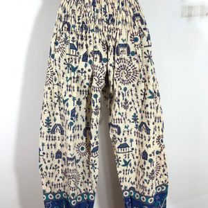 Off White Printed Casual Pants(Women’s)