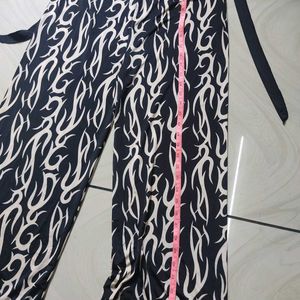 Abstract Printed Stretchable Trousers