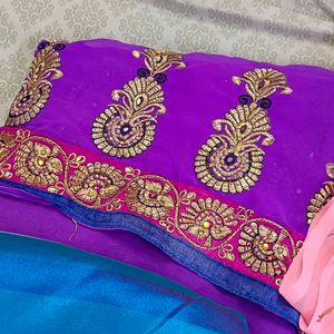 Purple Saree