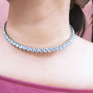 Silver Plated Choker Necklace