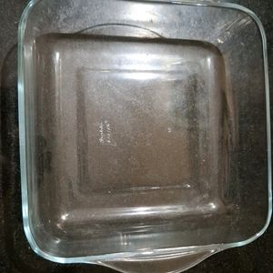 Imported Flat Tuff Glass Dish