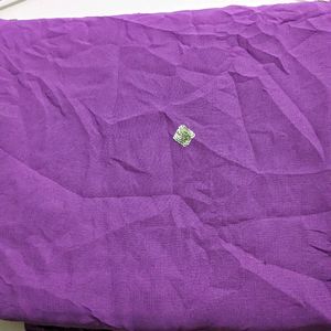 Purple Embroidery Saree With Sequins Border