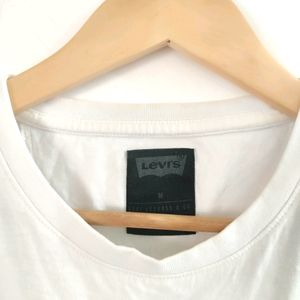 Levi's Black And White T-Shirts ( Women)