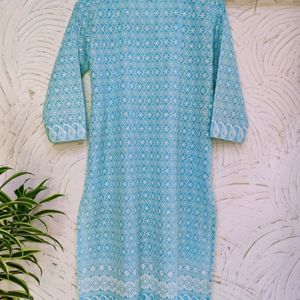 💦 Aqua Fresh Colour Embroidered Kurta