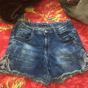 Denim shorts