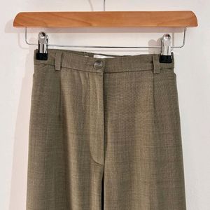 Imported Textured Olive Pants