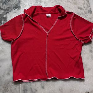 Red Crop Top For Women