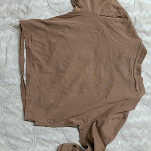 Brown Crop Top