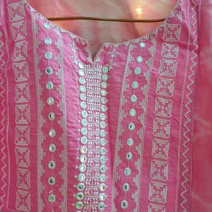 Srishti Pink Embroidery Top Women