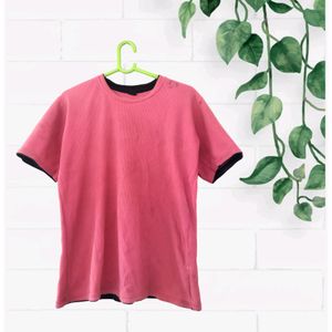 ZARA Pink Color T - Shirt For Man