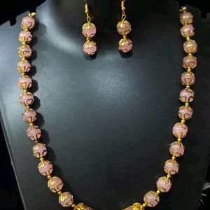 BABY PINK NECKLACE SET