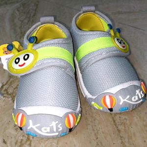 Baby Shoes Unisex Grey Color Cute