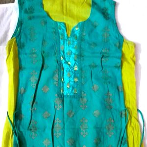 Festive Kurta With Tieup Strings