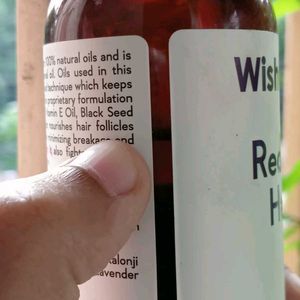 Wishcare Red Onion Hair Oil, Almost 85% Left