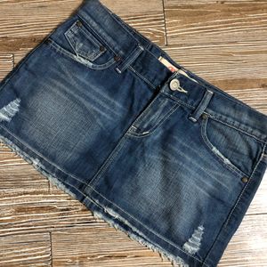 Vintage Denim Micro Skirt