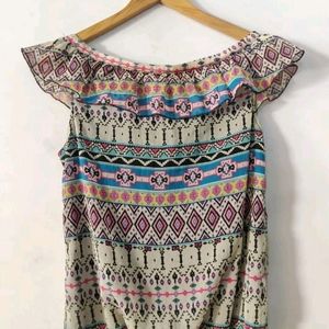 Multi Colour Printed Top