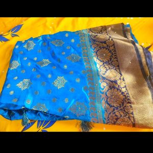 New Pure Silk Stone Saree