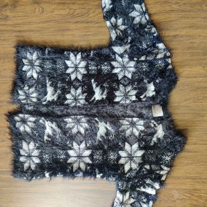 Black Woollen Cardigan