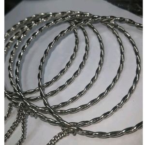 Silver Oxidised Bangles