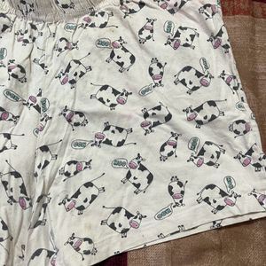 Women Cow Printed Shorts