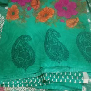 Flower Print Saree