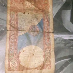 2 Rupee Note