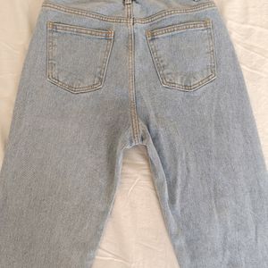 Ice Blue Straight Jeans