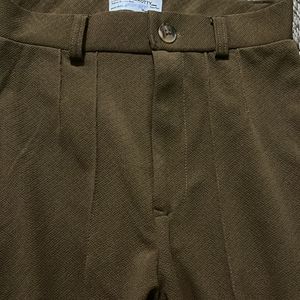 women kotty brown straight pant