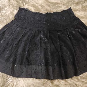 Black Lace Gothic/egirl Skirt