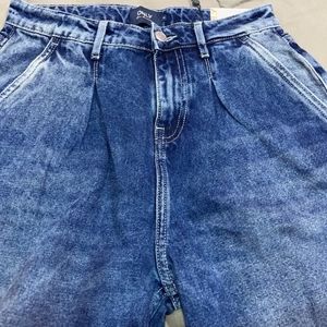 ONLYAcid-Wash Distressed Loose-Fit Jeans