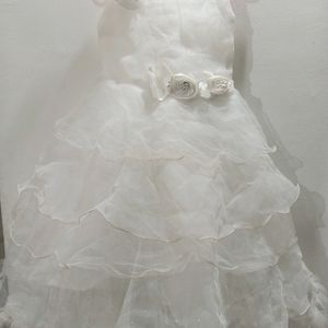 White Silk Frock