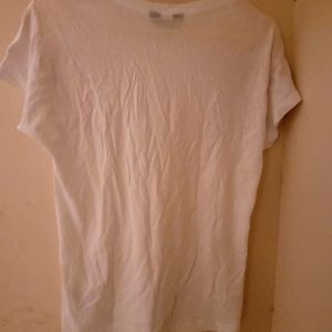 Max White Casual Wear Top