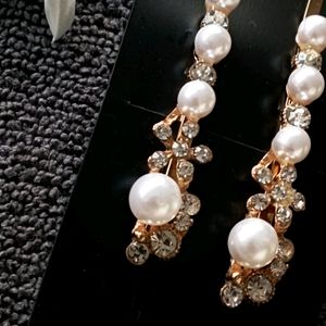 Hair Pin With Pearls And Gems