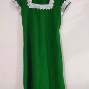 Beautiful Lace Work Kurti