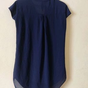 Formal Navy Blue Top