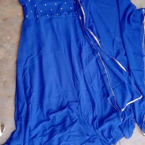 Fancy Georgette Kurti With Dupatta For Women