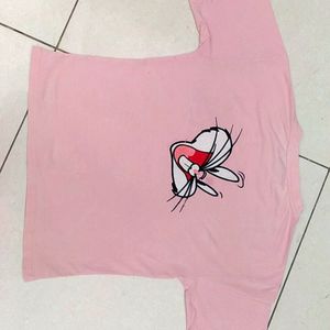 This T-shirt today trends . Size M colour peach