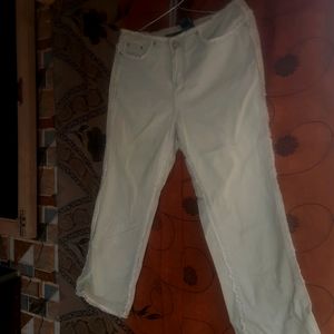 Straight White Pant