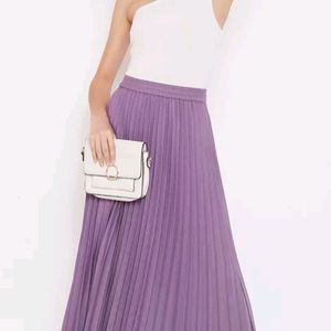 Women Satin Maxi Skirt